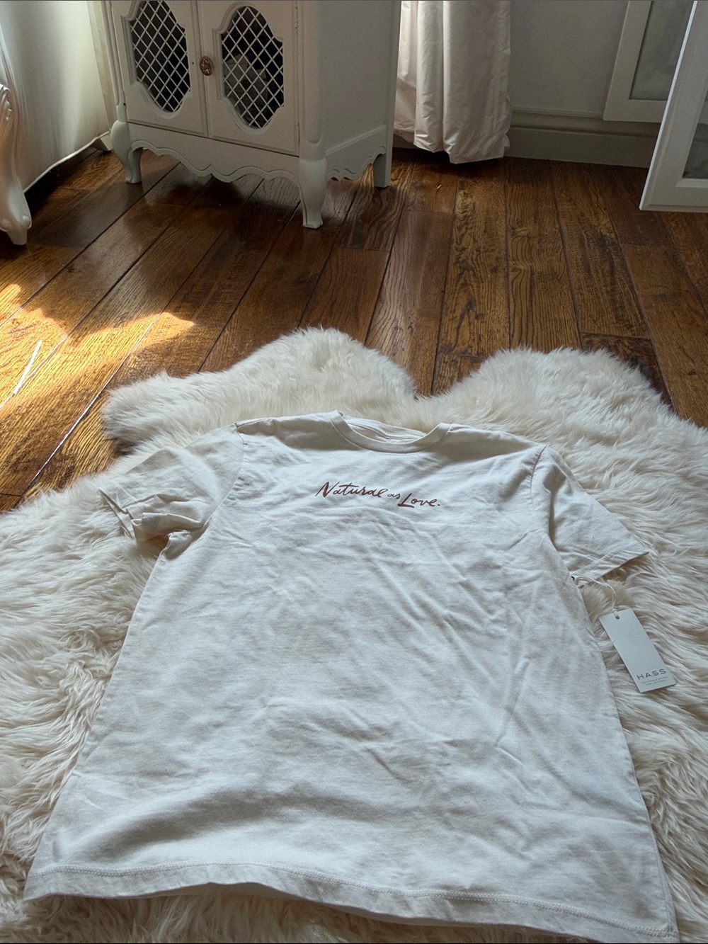 Kids Nature Is Love Graphic Tee - Cream by